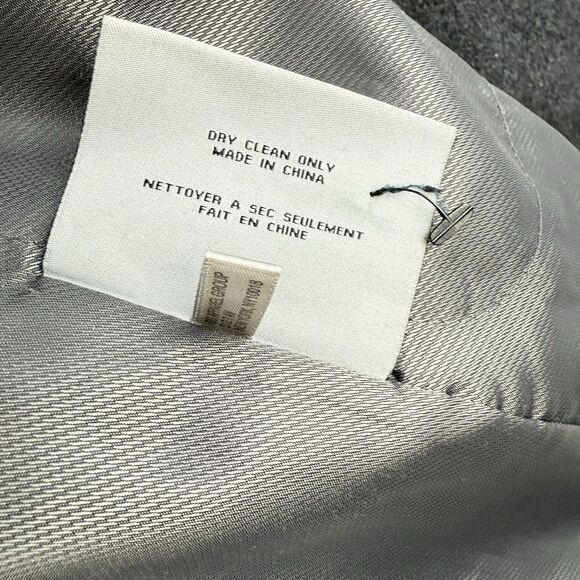 Marc New York Gray Wool Trench Coat Double Breasted Belted Women’s Size 6 Small - Picture 14 of 16